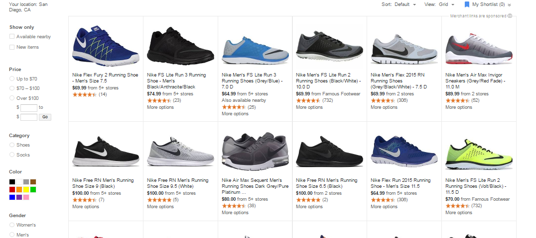 google-shopping-nike-shoes-on-sale